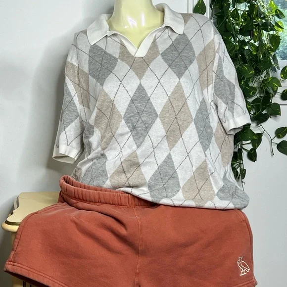 OVO Rust Sweat Shorts - Picture 4 of 8